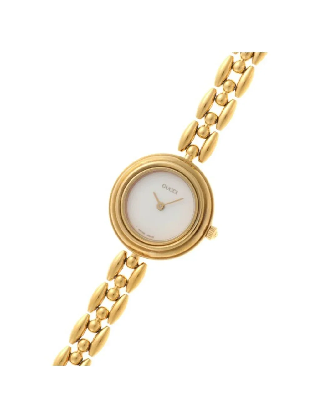 Gucci Change Bezel 11/12.2 Watch Stainless Steel White